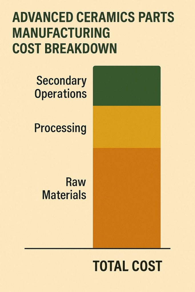 Cost breakdown of advanced Ceramic Components manufacturing