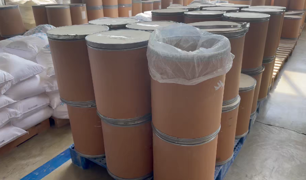 Airtight containers safeguard zircon powder from moisture and external contaminants during transport.