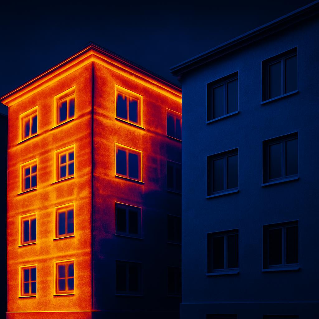 Energy efficiency comparison between standard and zirconium silicate enhanced buildings