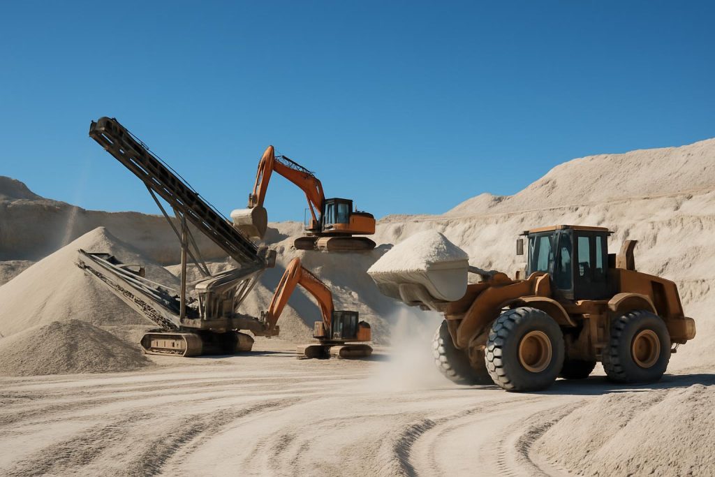 Zirconium silicate mining operations