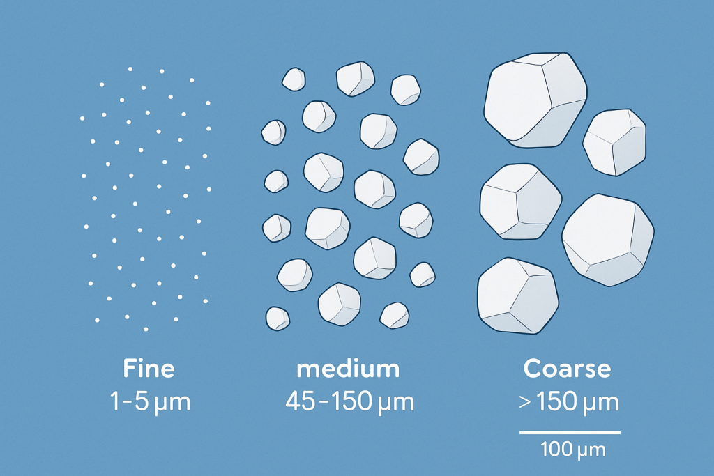 Zirconium Silicate Particle Size Distribution