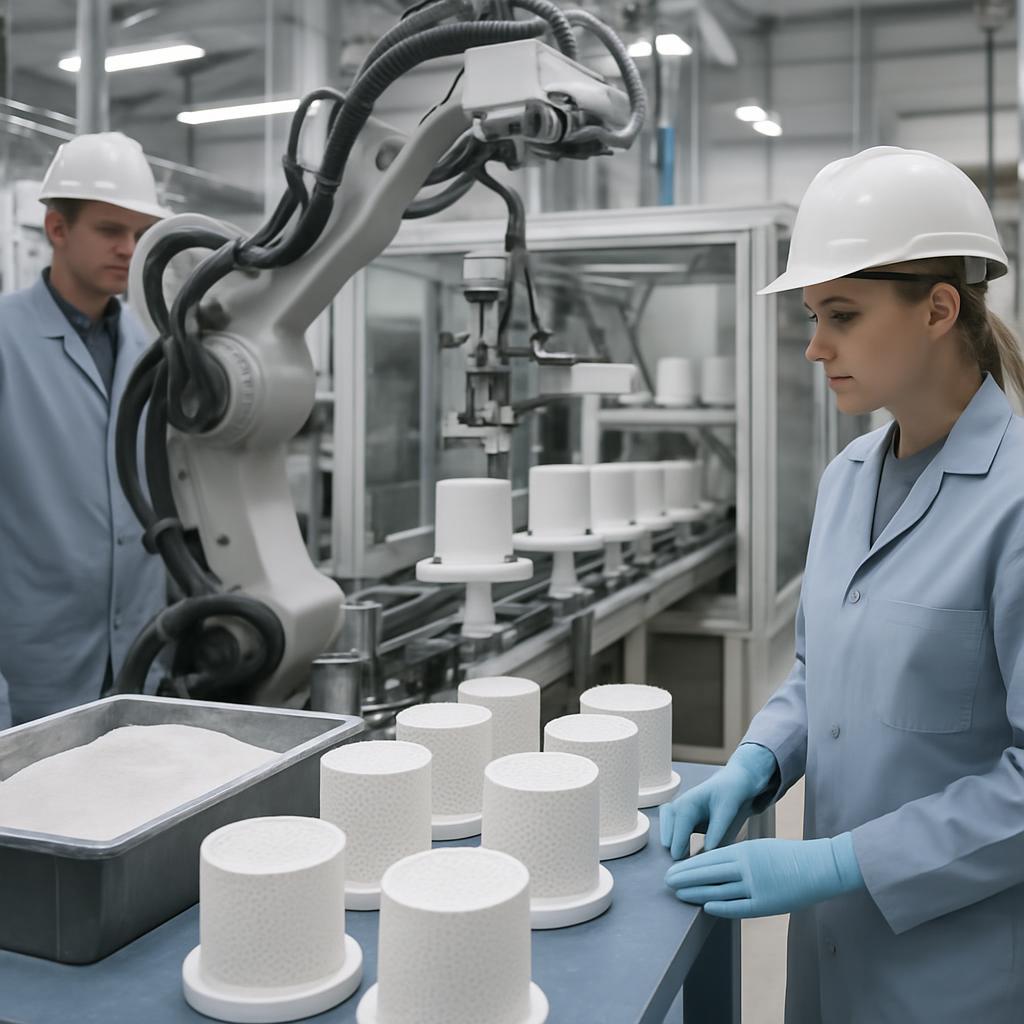 Zirconium silicate in high-tech manufacturing process