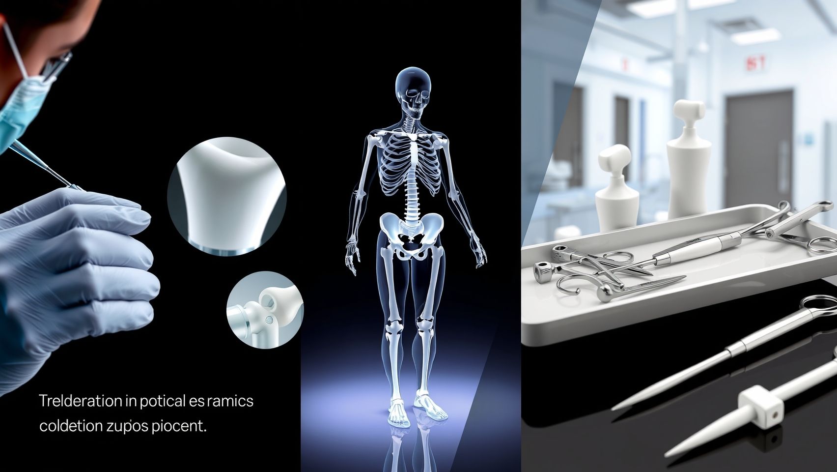 Examples of advanced ceramic components for 5G telecommunications and intricate medical implants or devices
