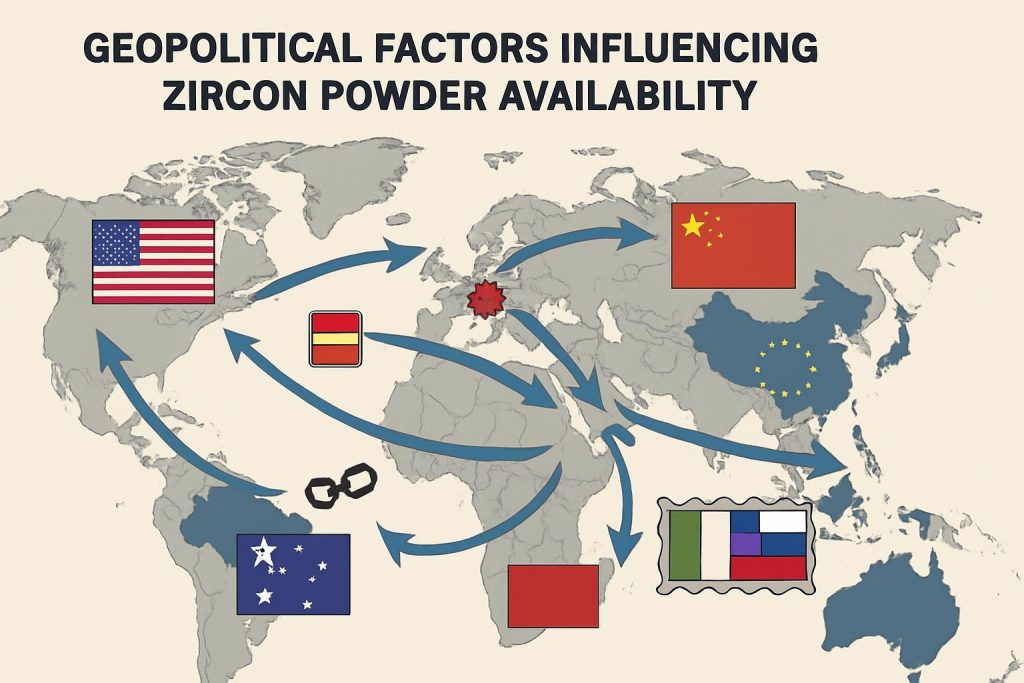 Geopolitical Factors Influencing Zircon Powder Availability
