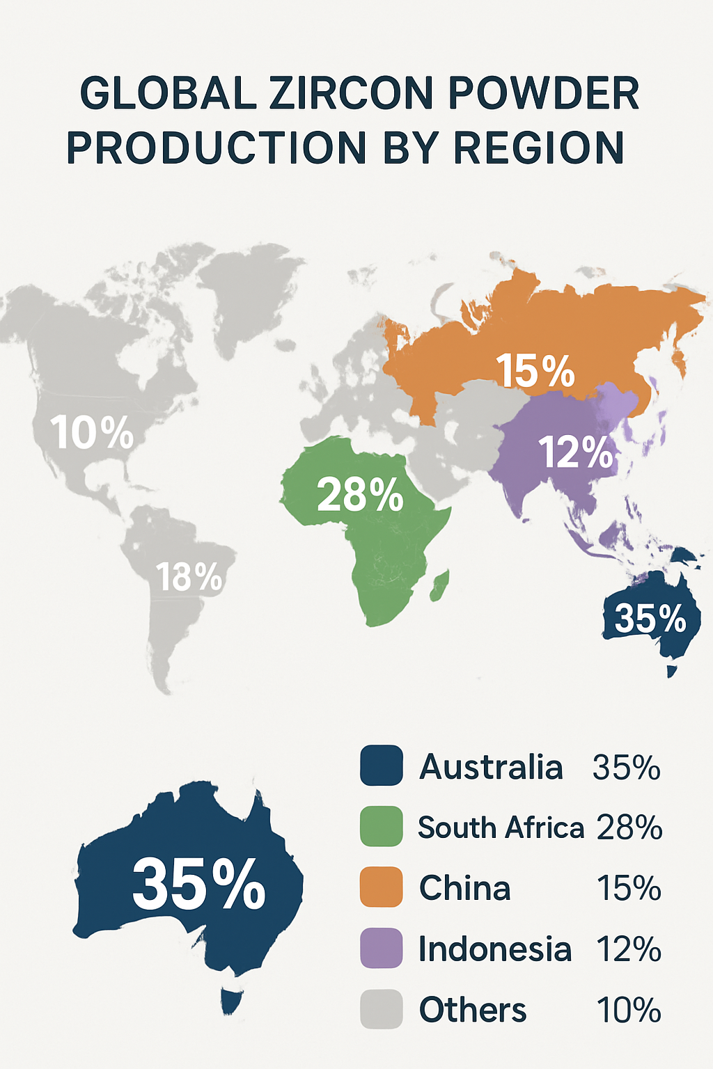Global Zircon Powder Production by Region