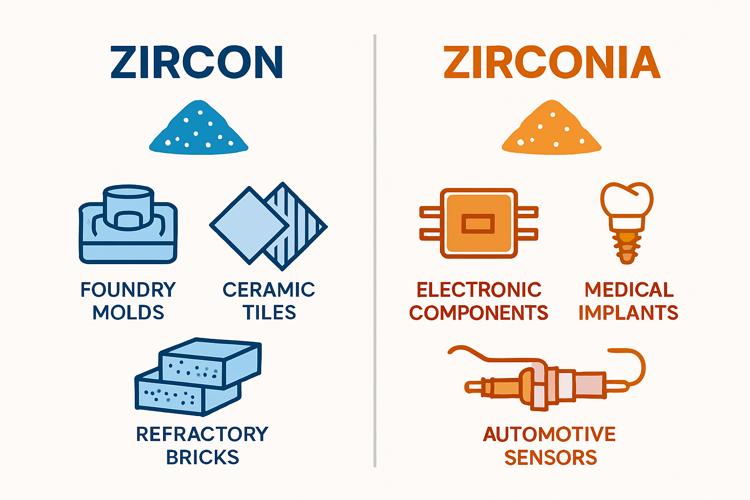 Zircon and Zirconia Market Applications