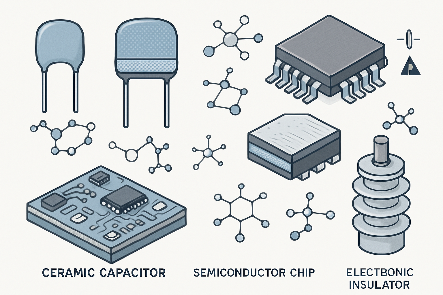 Electronic Components Using Zircon Powder