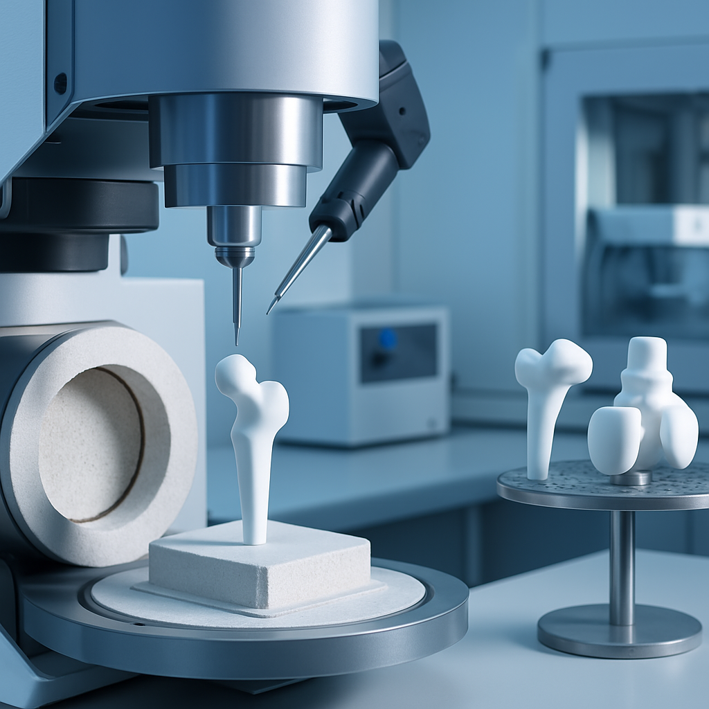 Manufacturing process of zirconia orthopedic implants