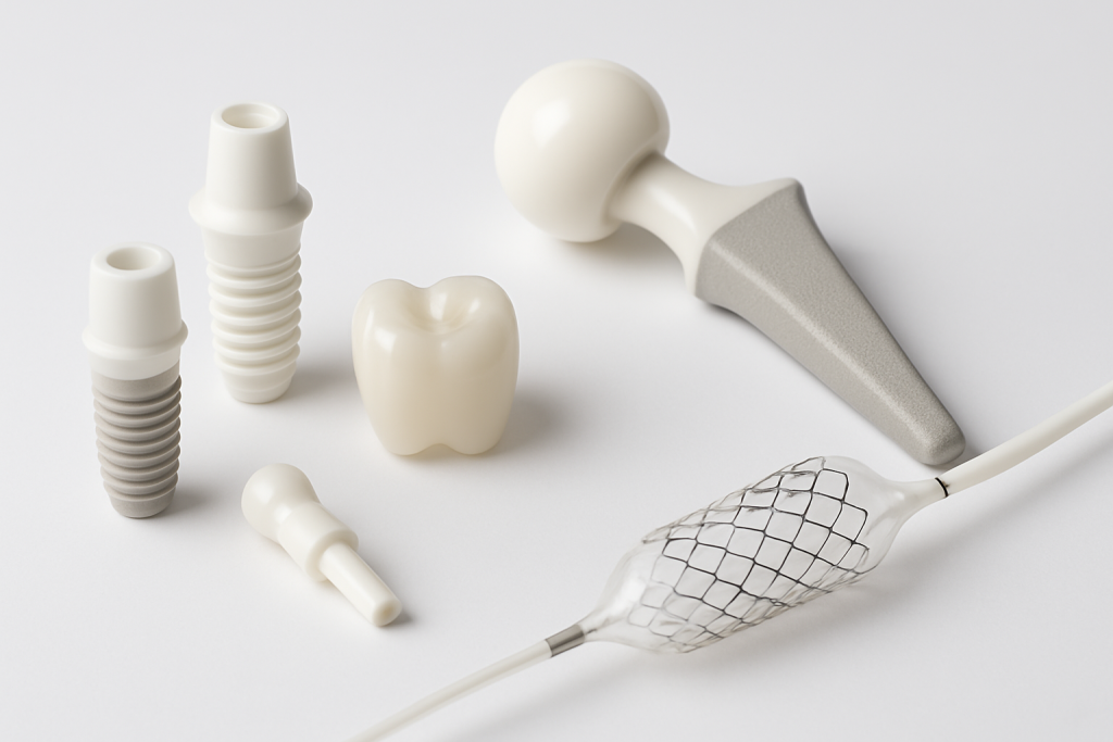Zirconia medical devices including dental implants and orthopedic components