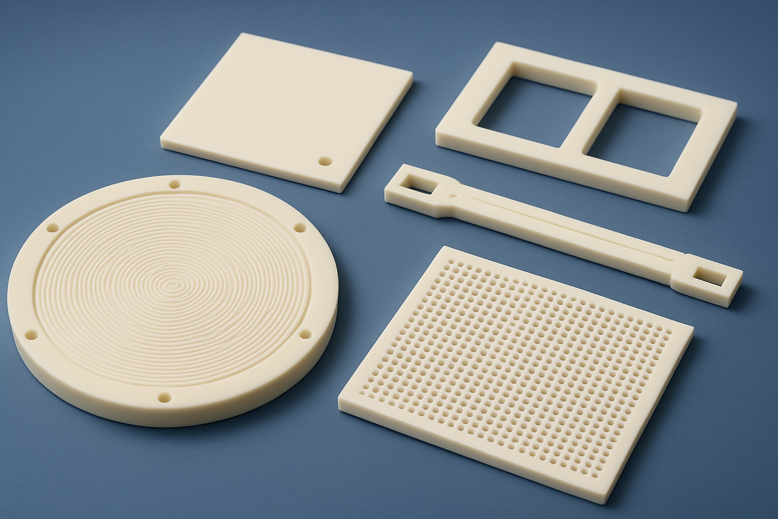 Zirconia components for electronics manufacturing