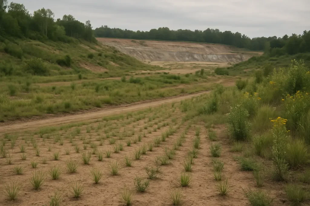 Displaying successful reclamation projects would illustrate the potential for restoring impacted ecosystems.