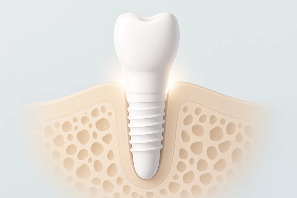 Zirconia implants integrate well with bone, ensuring successful outcomes.