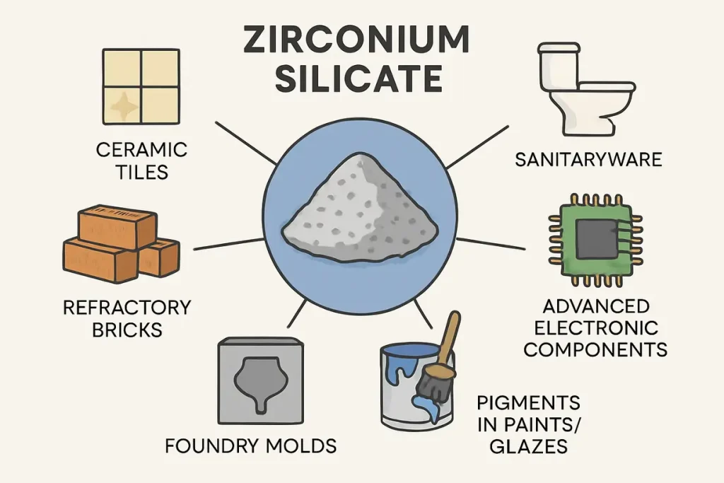 Business Applications of Zirconium Silicate