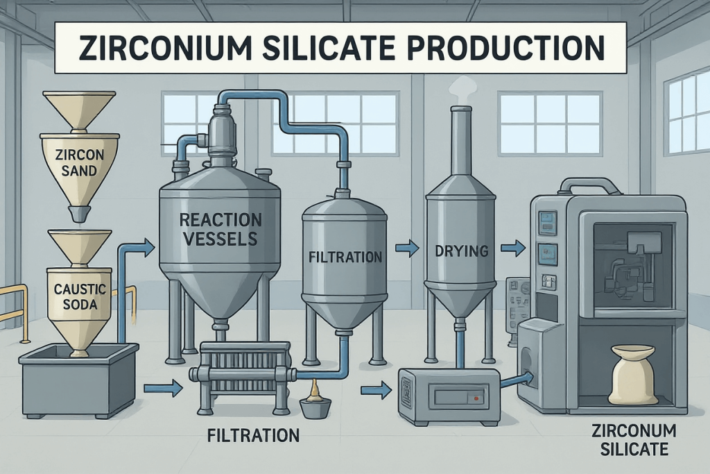 Zirconium Silicate Production Process