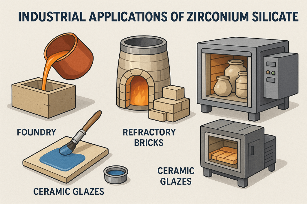 Applications of Zirconium Silicate in Industries
