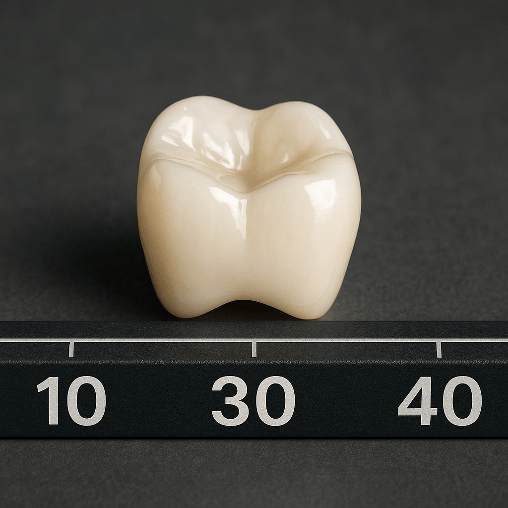 symbol representing the longevity of a zirconia crown