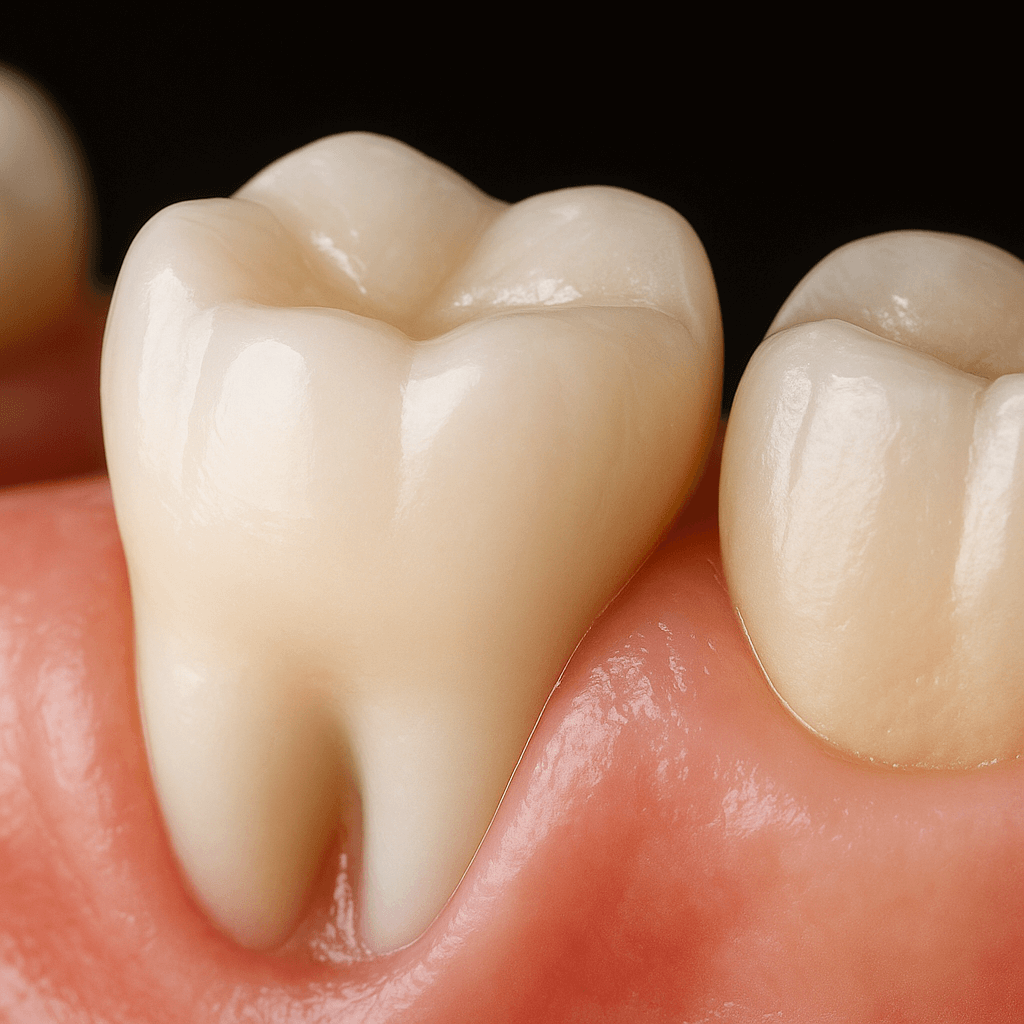 illustration showing zirconia crown biocompatibility