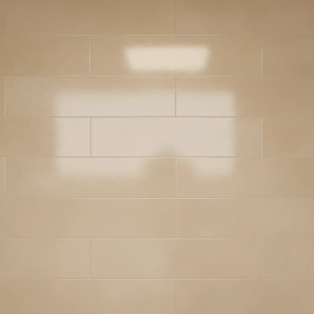 Smooth ceramics with glossy glaze, with high glaze smoothness